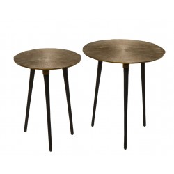 JUEGO DE MESITAS AUXILIARES SUJAY CON LA TAPA DE ALUMINIO