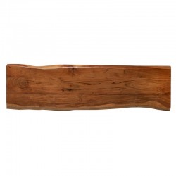 BANCO TANAY DE MADERA Y PATAS DE HIERRO