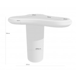 MESA AUXILIAR VIRAK DE MANGO Y SIMIL CEMENT