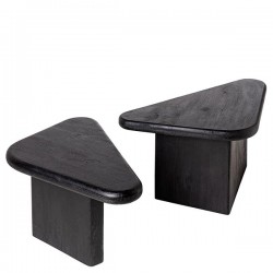 SET MESA DE CENTRO RISHI DE MANGO Y SIMIL CEMENT