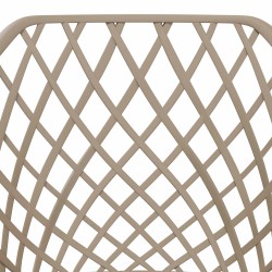 SILLA CON BRAZOS CHARLOTTE DE POLIPROPILENO Y PATAS DE METAL