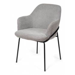 SILLA CON BRAZOS ABIGAIL CON PATAS DE DISEÑO