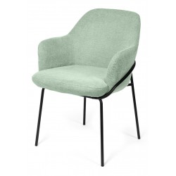 SILLA CON BRAZOS ABIGAIL CON PATAS DE DISEÑO