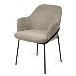 SILLA CON BRAZOS ABIGAIL CON PATAS DE DISEÑO