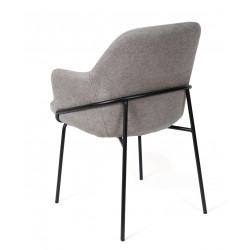 SILLA CON BRAZOS ABIGAIL CON PATAS DE DISEÑO