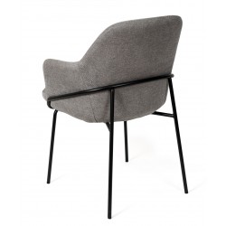 SILLA CON BRAZOS ABIGAIL CON PATAS DE DISEÑO