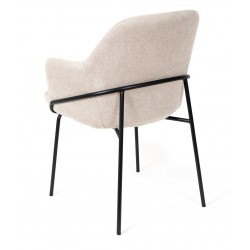 SILLA CON BRAZOS ABIGAIL CON PATAS DE DISEÑO