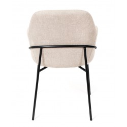 SILLA CON BRAZOS ABIGAIL CON PATAS DE DISEÑO