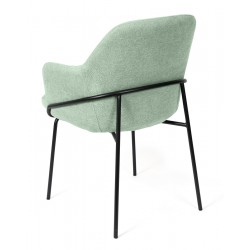 SILLA CON BRAZOS ABIGAIL CON PATAS DE DISEÑO