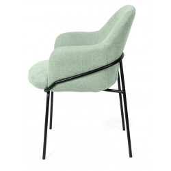 SILLA CON BRAZOS ABIGAIL CON PATAS DE DISEÑO