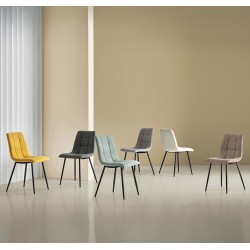 SILLA METALICA TAPIZADA BIMBA