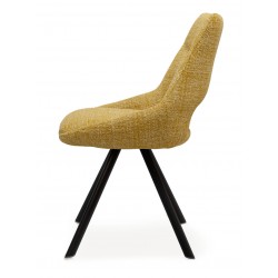 SILLA ACOLCHADA CALLIE CON EL RESPALDO ABIERTO