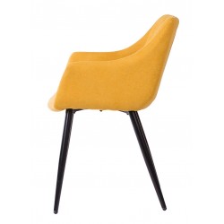 SILLA TAPIZADA CON BRAZOS FIONA