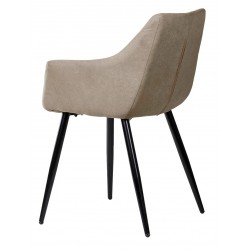 SILLA TAPIZADA CON BRAZOS FIONA