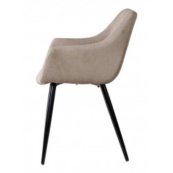 SILLA TAPIZADA CON BRAZOS FIONA