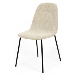 SILLA TAPIZADA DANA CON PATAS DE ACERO