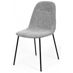 SILLA TAPIZADA DANA CON PATAS DE ACERO