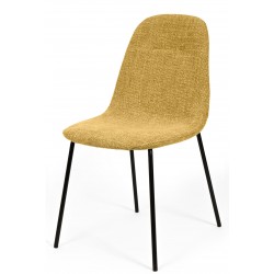 SILLA TAPIZADA DANA CON PATAS DE ACERO