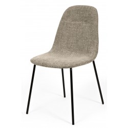 SILLA TAPIZADA DANA CON PATAS DE ACERO