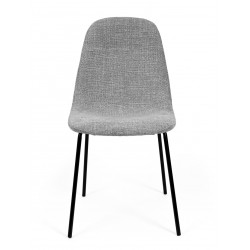 SILLA TAPIZADA DANA CON PATAS DE ACERO