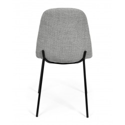 SILLA TAPIZADA DANA CON PATAS DE ACERO