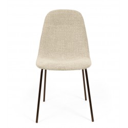 SILLA TAPIZADA DANA CON PATAS DE ACERO