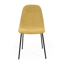 SILLA TAPIZADA DANA CON PATAS DE ACERO