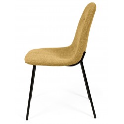 SILLA TAPIZADA DANA CON PATAS DE ACERO