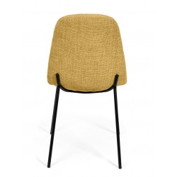 SILLA TAPIZADA DANA CON PATAS DE ACERO