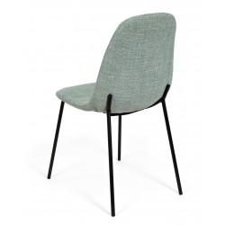 SILLA TAPIZADA DANA CON PATAS DE ACERO