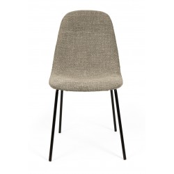 SILLA TAPIZADA DANA CON PATAS DE ACERO