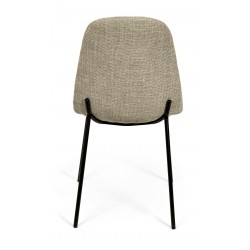 SILLA TAPIZADA DANA CON PATAS DE ACERO