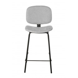 TABURETE TAPIZADO LOGAN CON PESPUNTE EN CRUZ