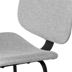 TABURETE TAPIZADO LOGAN CON PESPUNTE EN CRUZ