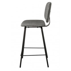 TABURETE TAPIZADO LOGAN CON PESPUNTE EN CRUZ