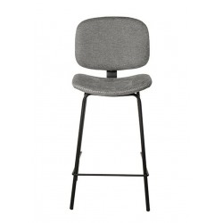 TABURETE TAPIZADO LOGAN CON PESPUNTE EN CRUZ