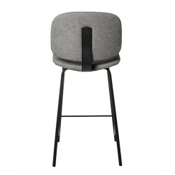 TABURETE TAPIZADO LOGAN CON PESPUNTE EN CRUZ