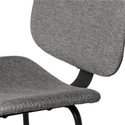 TABURETE TAPIZADO LOGAN CON PESPUNTE EN CRUZ