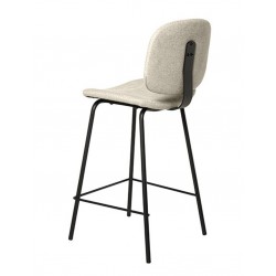 TABURETE TAPIZADO LOGAN CON PESPUNTE EN CRUZ