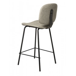 TABURETE TAPIZADO LOGAN CON PESPUNTE EN CRUZ