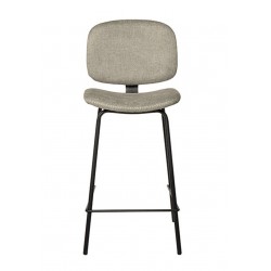 TABURETE TAPIZADO LOGAN CON PESPUNTE EN CRUZ