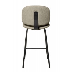 TABURETE TAPIZADO LOGAN CON PESPUNTE EN CRUZ