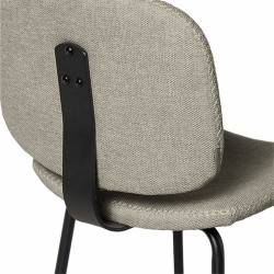 TABURETE TAPIZADO LOGAN CON PESPUNTE EN CRUZ