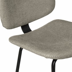 TABURETE TAPIZADO LOGAN CON PESPUNTE EN CRUZ