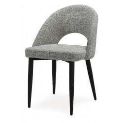 SILLA TAPIZADA DORIS CON EL RESPALDO ABIERTO