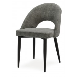 SILLA TAPIZADA DORIS CON EL RESPALDO ABIERTO