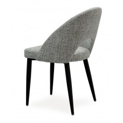 SILLA TAPIZADA DORIS CON EL RESPALDO ABIERTO