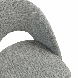 SILLA TAPIZADA DORIS CON EL RESPALDO ABIERTO