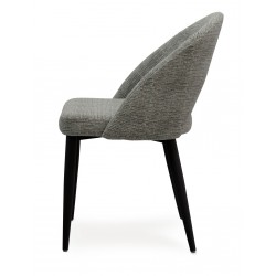 SILLA TAPIZADA DORIS CON EL RESPALDO ABIERTO