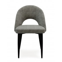 SILLA TAPIZADA DORIS CON EL RESPALDO ABIERTO